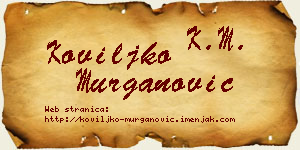 Koviljko Murganović vizit kartica